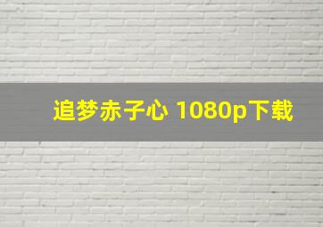 追梦赤子心 1080p下载